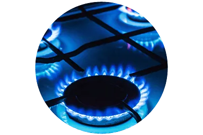 Negocios Varios S.A. quemador de gas de cocina encendido